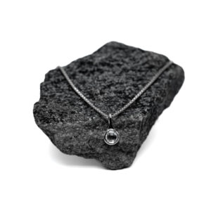 April Birthstone White Topaz Necklace