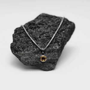 October Birthstone Opaque Rose Quartz Necklace